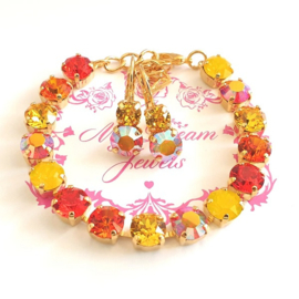 Armband Sun of Fire met. Swarovski Crystal