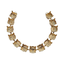 DQ Armband  voor 13 Swarovski puntstenen SS39 in 7 kleuren platings