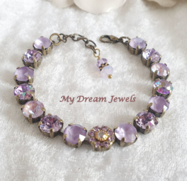 Armband Vintage Flower Violet  met Swarovski Crystal