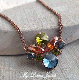 Ketting Swarovski  Copper Autumn