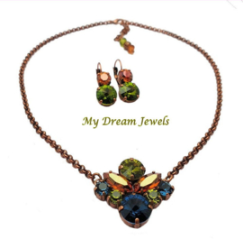 Ketting Swarovski  Copper Autumn