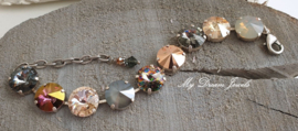 Armband "Beautiful Peacock " met Swarovski Crystal