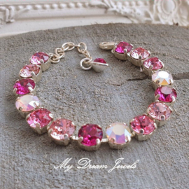 Armband Alison "Pink Love"met Swarovski Crystal