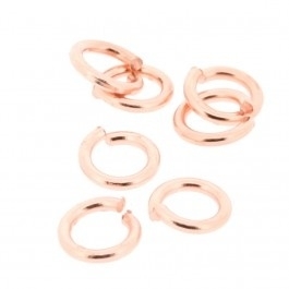 DQ Buigringen Donker Rose Gold 6mm per 20 stuks