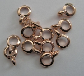 DQ Hanger met oog 4mm "Rose Gold"