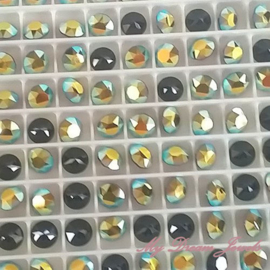 Swarovski 1088 Xirius puntsteen Jet AB 6,1mm ( SS29 )