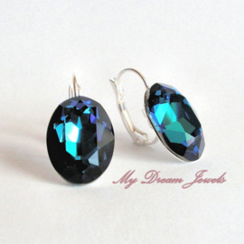 Oorbellen Judith met Swarovski Bermuda Blue