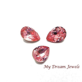 Swarovski 4320 druppel 14x10mm Light Rose