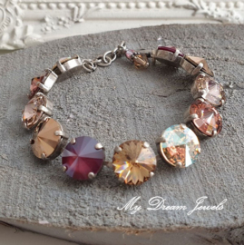 Armband Vintage Blush Winter Glow met Swarovski Crystal