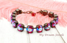 Armband Light Siam Shimmer met Swarovski Crystal