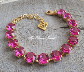 Armband Alison "Fuchsia" met Swarovski Crystal