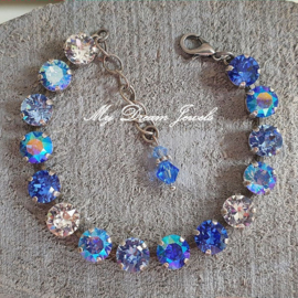 Armband Alison " Sapphire Dreams  " met Swarovski Crystal