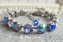 Armband Alison " Sapphire Dreams  " met Swarovski Crystal