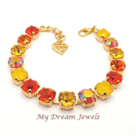 Armband Sun of Fire met. Swarovski Crystal