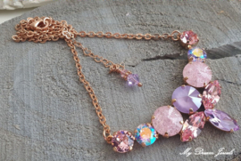Fancy ketting Sweet Crushed Pink & Violet