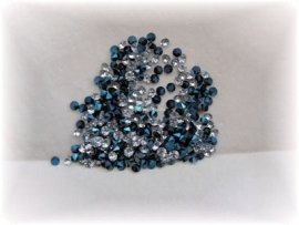 Swarovski 1100 puntsteen Cr Comet Argent Light V Bermuda Blue PP20  ( 2,6mm )