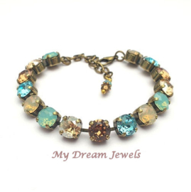 Armband  Golden Pacific met Swarovski Crystal