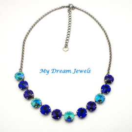 Ketting Swarovski Magic Purple Blue Turquoise