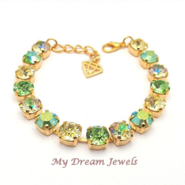 Armband Summer Green met Swarovski Crystal