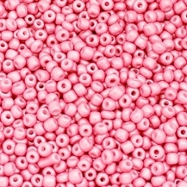 Rocailles Soft Rose Pink Metallic 4mm 