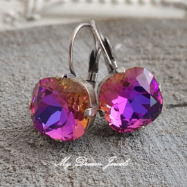 Oorbellen Square Crystal Electric