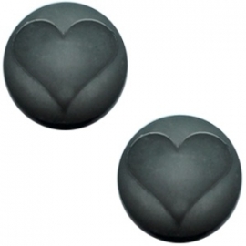 Polaris Cabochon Hart Silver Night 12mm