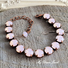 Armband Alison Koper " Rose Water Opal " met Swarovski Crystal