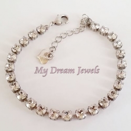 Armband Clear Crystal met Swarovski Crystal