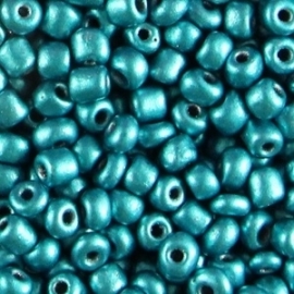 Rocailles Metallic Deep Teal Blue 4mm 