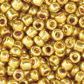 Rocailles Metallic Shine Yellow Gold 4mm