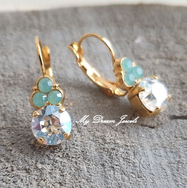 Oorbellen Pacific Moonlight met Swarovski Crystal