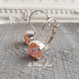 Oorbellen Alison met Swarovski Peach Delite