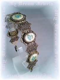 Armband Vintage style Blue Romance