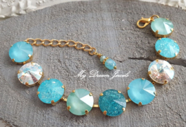 Armband Aqua Moonlight met o.a.Swarovski Crystal