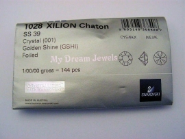 Swarovski 1028 puntstenen Crystal Golden Shine 8,2mm