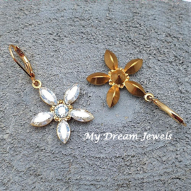 Oorhangers Crystal Star Moonlight met Swarovski