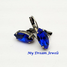 Oorbellen Swarovski Navette Majestic Blue