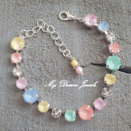Armband " Happy Spring  " met Swarovski Crystal