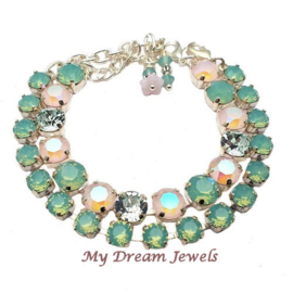 Armband  Azore/Powder Rose Glow met Swarovski Crystal