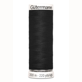 gutermann garen 200 m  allesgaren kleur 000 ZWART