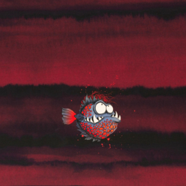 Franjo El piranho door Thorsten Berger rood