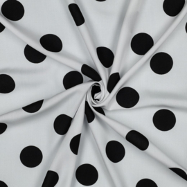 polka dots wit-zwart