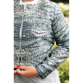 jaquard abstract lurex