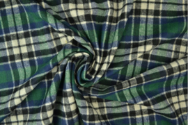 flannel ruit groen-blauw