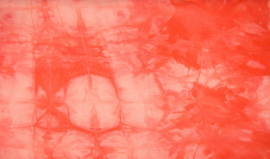 French terry brushed tye dye coral