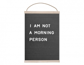 Poster: I am not a morning person
