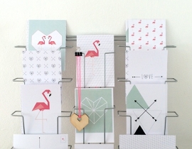 Postcard set Flamingo
