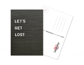 Postkaart Let's get lost