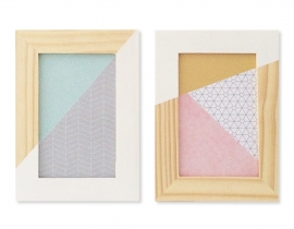 Set of 2 frames + illustrations