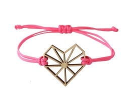 Bracelet heart Pink